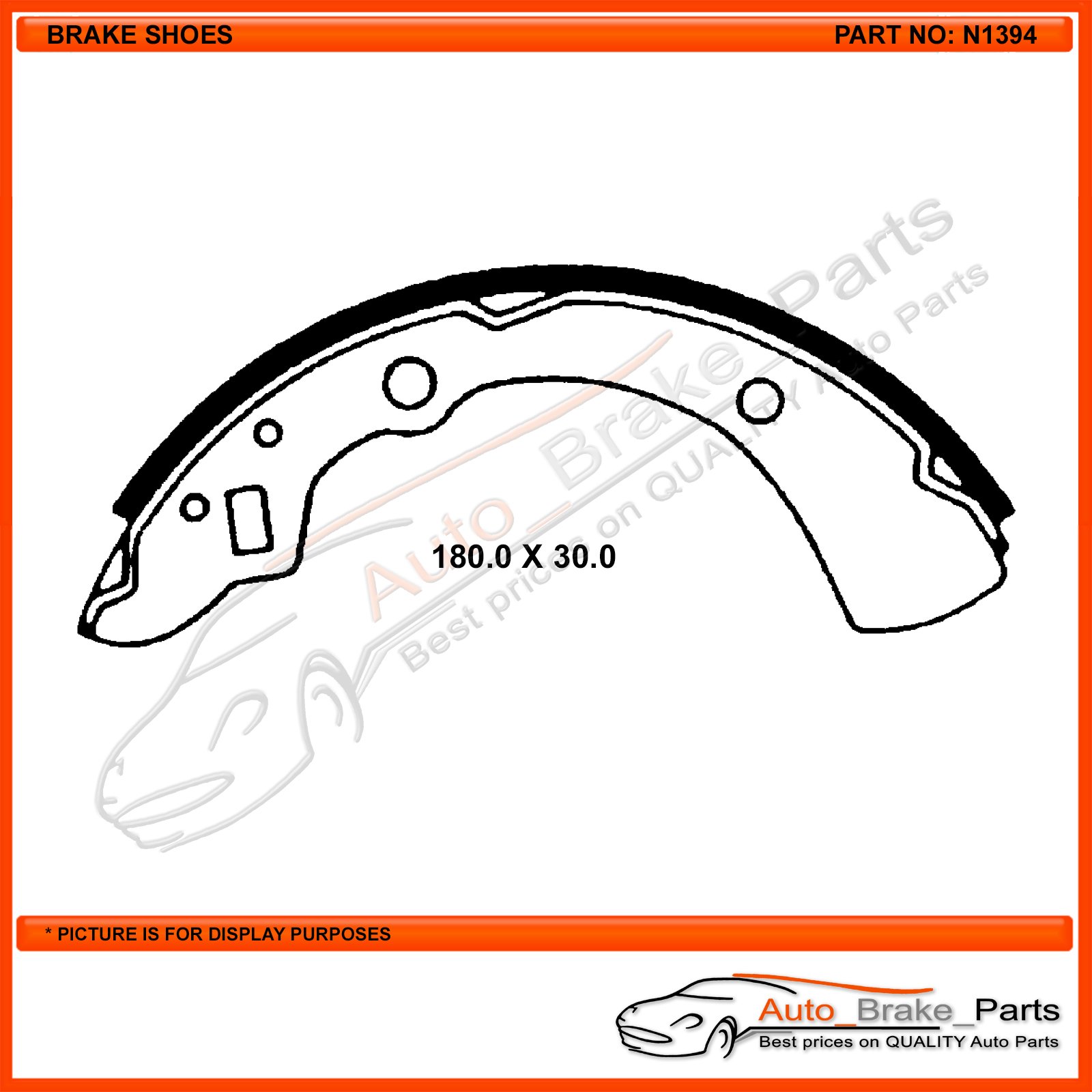 CBA Rear Brake Shoes for FORD METEOR GA GB 1 5 Litre - N1394 - Image 2