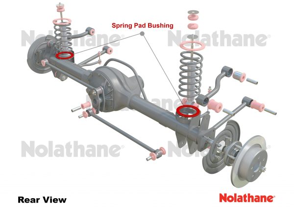 Nolathane Rear Spring - pad upper bush for FORD FALCON AU - 47299 ...